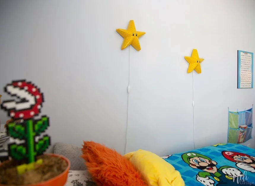 IKEA hack! How to transform a wall lamp into a Super Mario Bros star! -  NeliDesign
