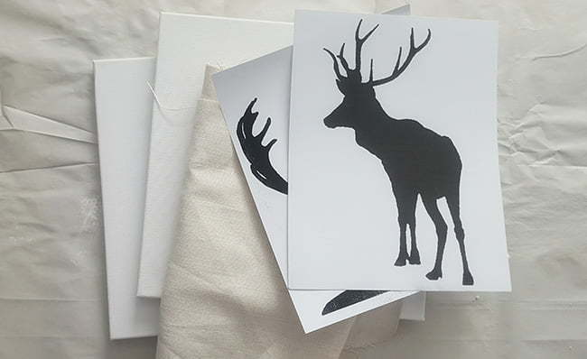 Art de Deer gratuit et imprimable Silhouette fichier Cut | Wall Deer Art | Freebie | gratuit | Silhouette cervidé | Cerfs | PDF | Décoration du foyer | Maison Cadre décoration