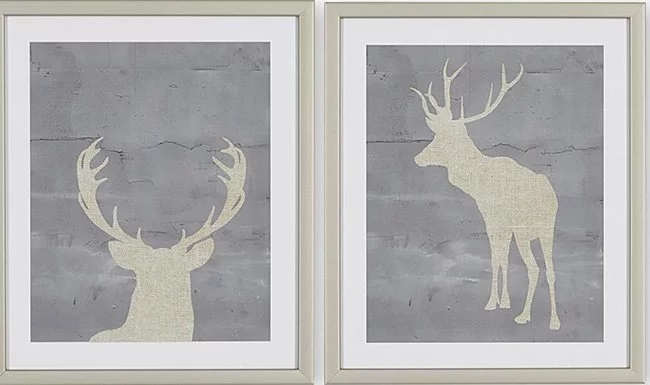 Image of the two deer art I saw in the store.