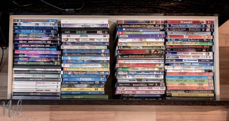 Dvd Organization Solution To Save Space, How Many Dvds Does A Billy Bookcase Hold