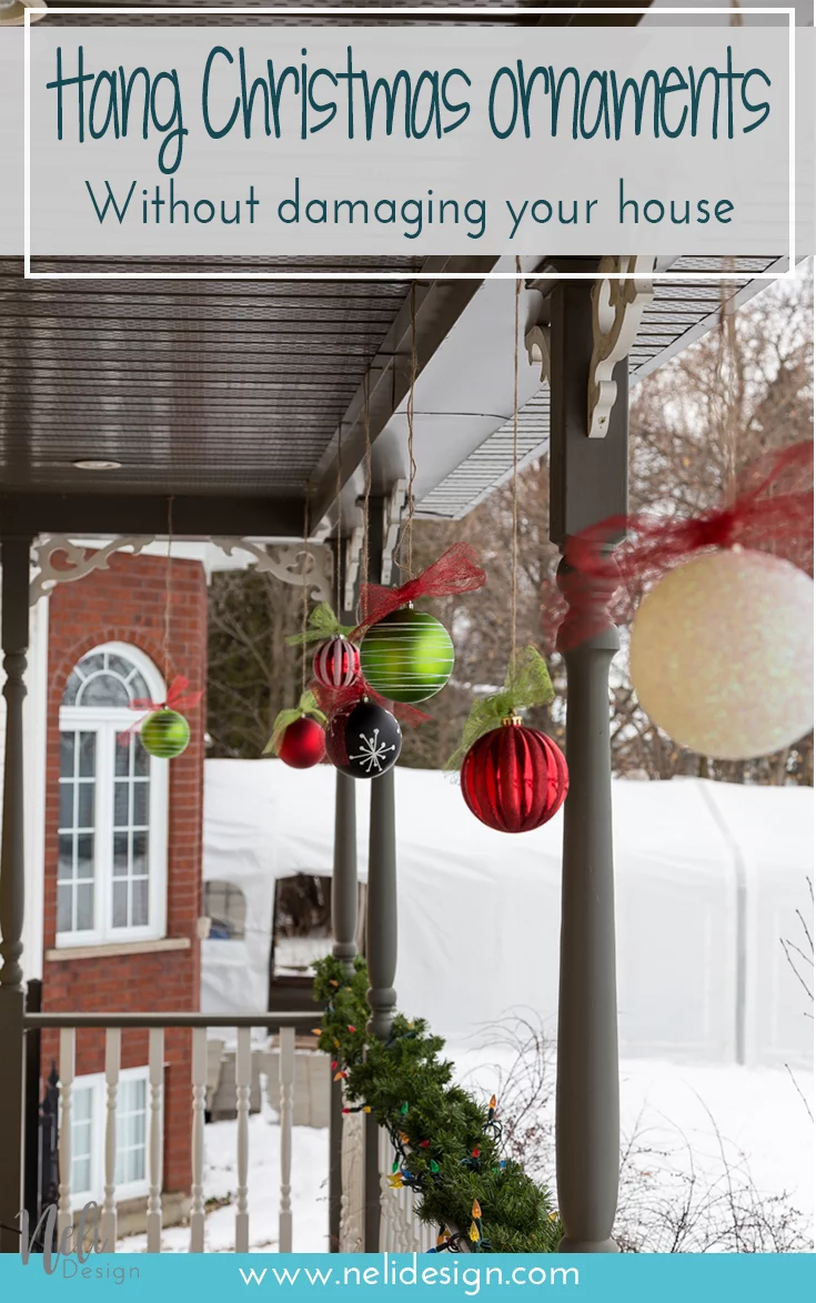Hang Christmas ornaments without damaging your house