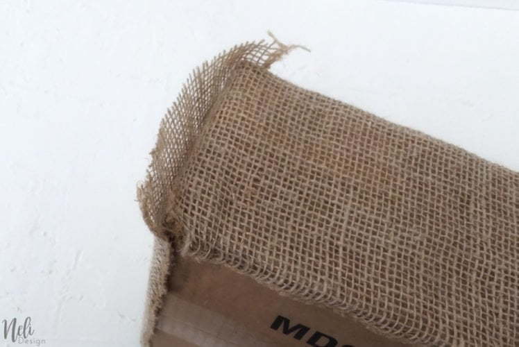 How to make a burlap box NeliDesign