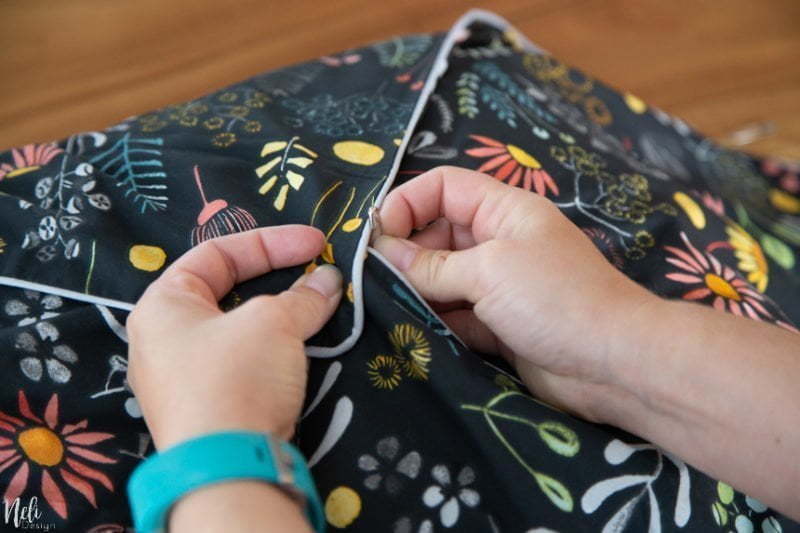 How to make throw pillow covers from euro size pillowcase NeliDesign