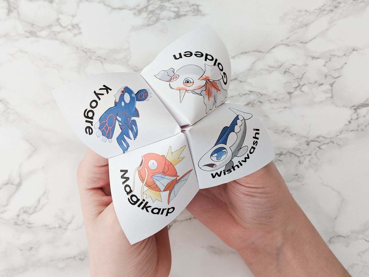 April Fool's Cootie Catcher free printable - NeliDesign