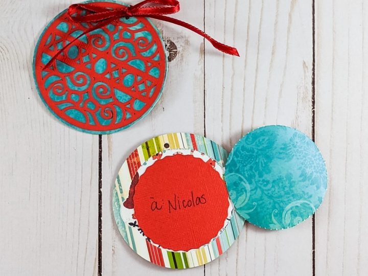 DIY gift tag for a Secret Santa Christmas gift exchange