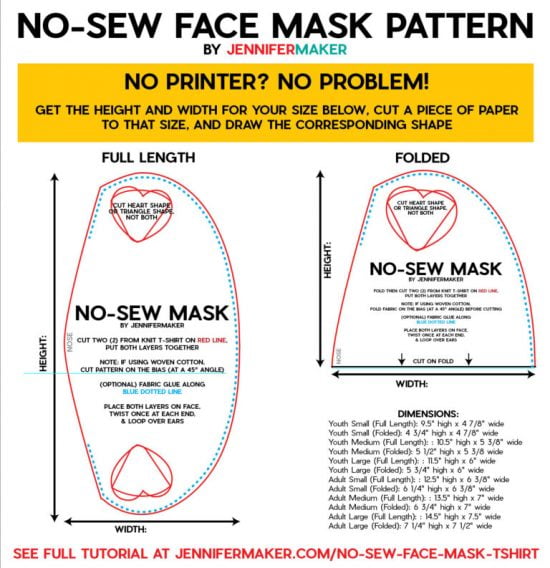 3 quick and easy DIY no-sew face mask - NeliDesign
