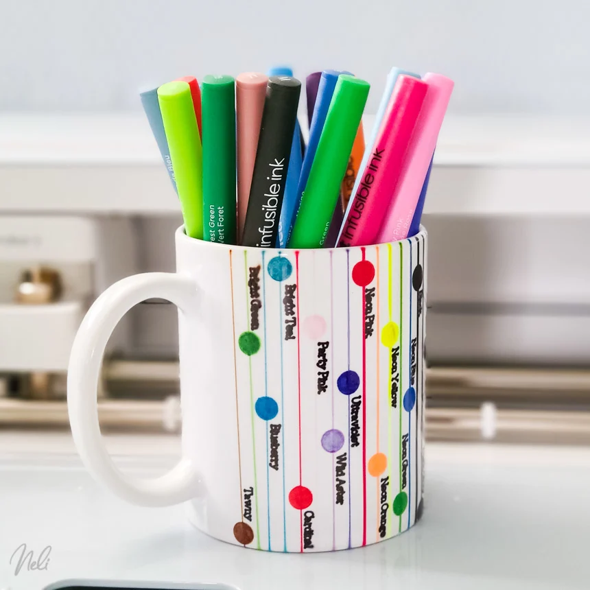Infusible ink markers - Explore Air 2 - Sublimation paper on a mug :  r/cricut