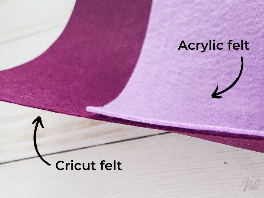 The different types of felt and how to cut them with your Cricut -  NeliDesign