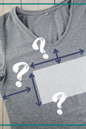 Dimensionner et positionner du thermocollant Cricut sur un t-shirt