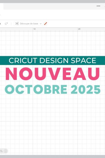 Cricut Design Space nouveauté