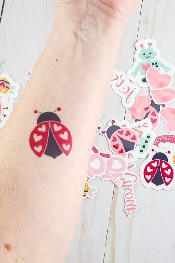 tatouages éphémères Cricut