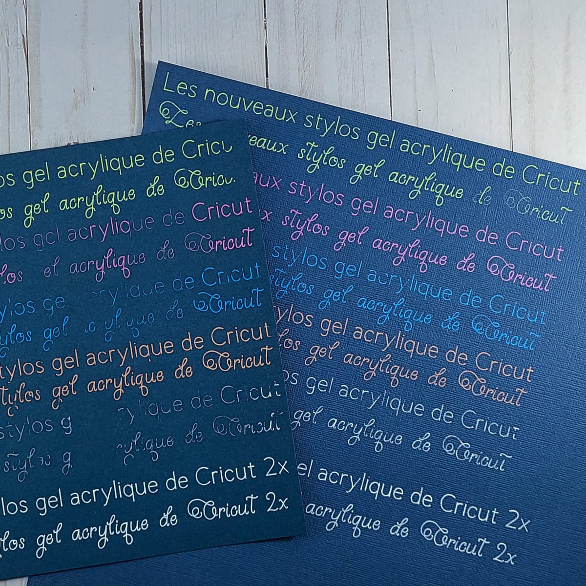 test stylos à encre gel Cricut